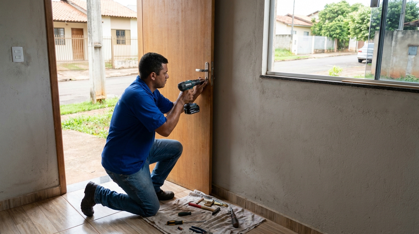 Instalação de Fechadura Residencial profissional em Argolas, Vila Velha‑ES